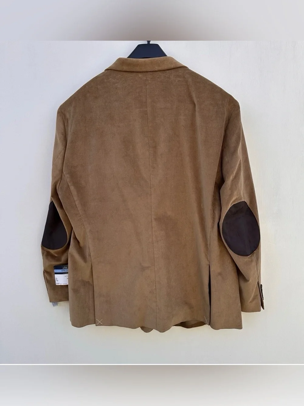 Stafford Brown Corduroy Jacket Elbow Patches Sports Coat Stretch Men’s 44L $168